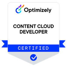 Content Cloud Developer Optimizely Certification Badge
